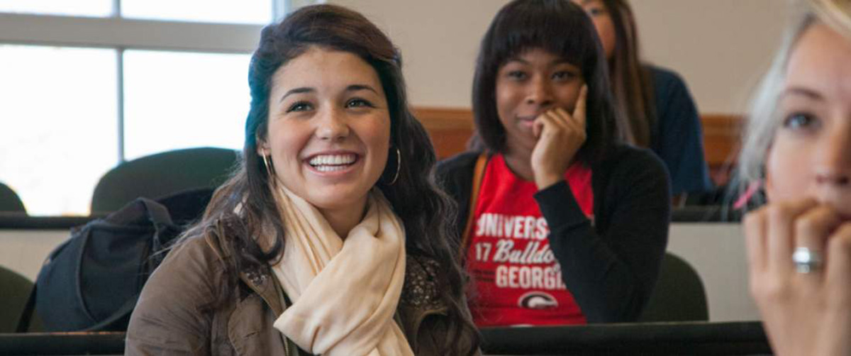 Women and Gender Studies students in class