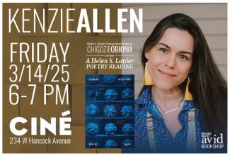 Kenzie Allen event flyer