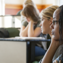 Students listen in a UGA Women's Studies classroom