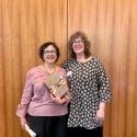 Faculty Award recipient Dr. Carolyn Medine poses with WGS Director Dr. Patricia Richards